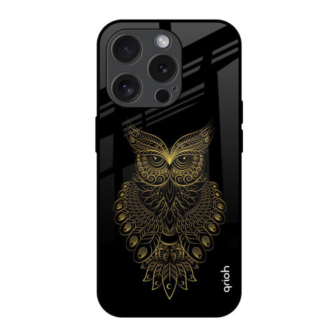 Golden Owl iPhone 15 Pro Glass Back Cover Online
