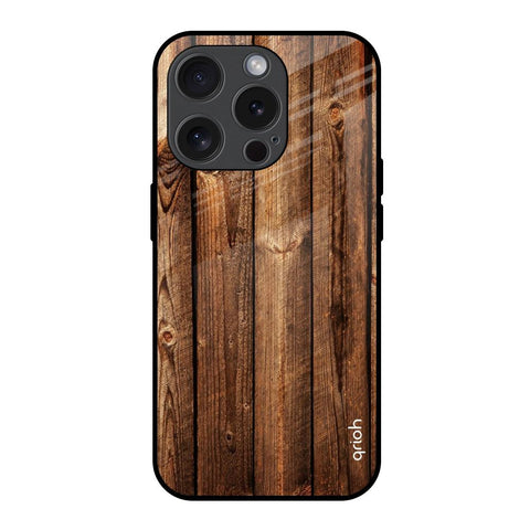 Timber Printed iPhone 15 Pro Glass Back Cover Online