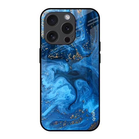 Gold Sprinkle iPhone 15 Pro Glass Back Cover Online