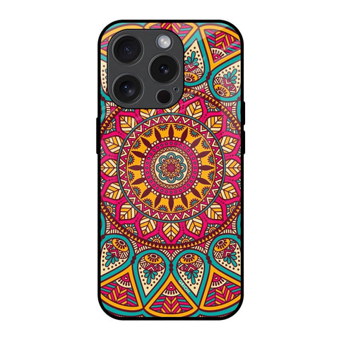 Elegant Mandala iPhone 15 Pro Glass Back Cover Online