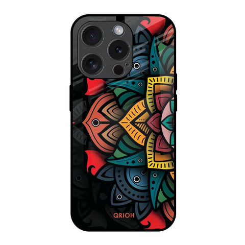 Retro Gorgeous Flower iPhone 15 Pro Glass Back Cover Online