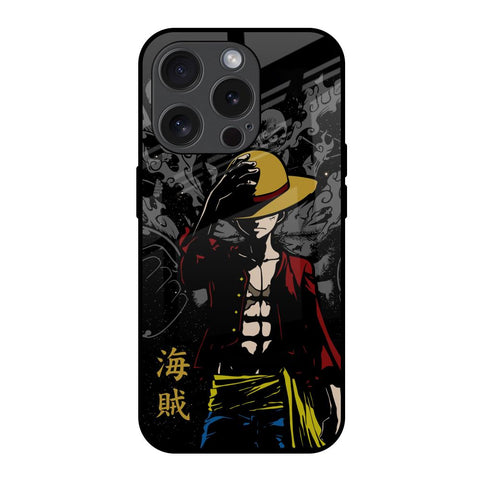 Dark Luffy iPhone 15 Pro Glass Back Cover Online