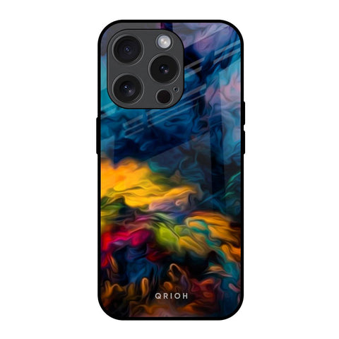 Multicolor Oil Painting iPhone 15 Pro Glass Back Cover Online