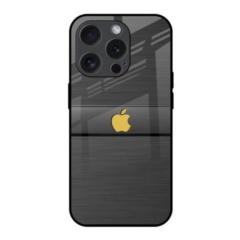 Grey Metallic Glass iPhone 15 Pro Glass Back Cover Online