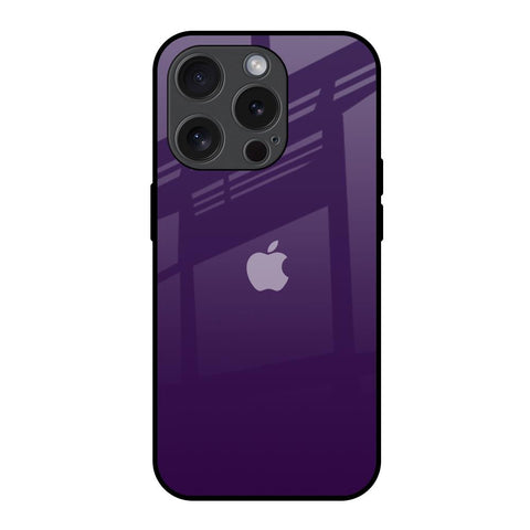 Dark Purple iPhone 15 Pro Glass Back Cover Online