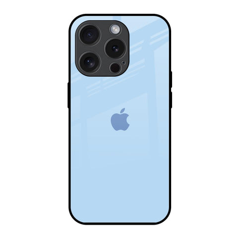 Pastel Sky Blue iPhone 15 Pro Glass Back Cover Online