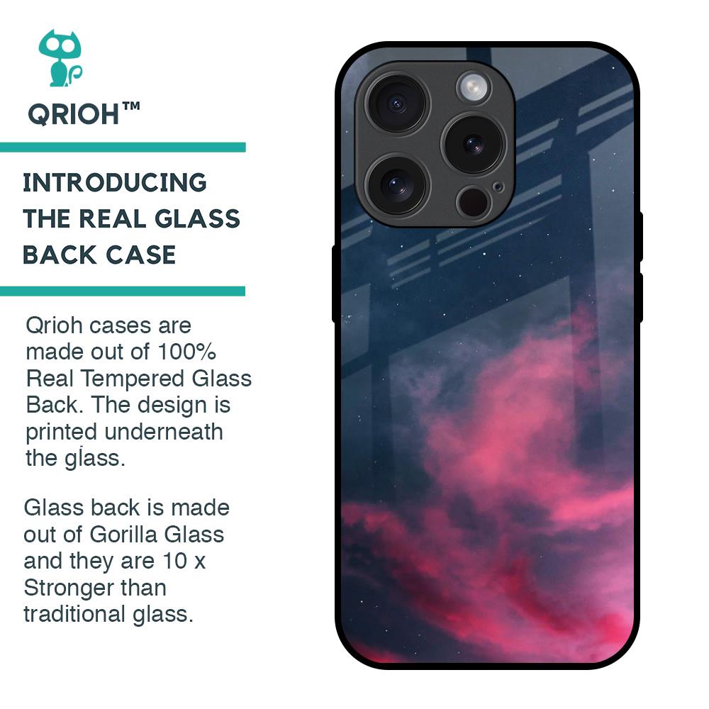 Moon Night Glass Case For iPhone 15 Pro