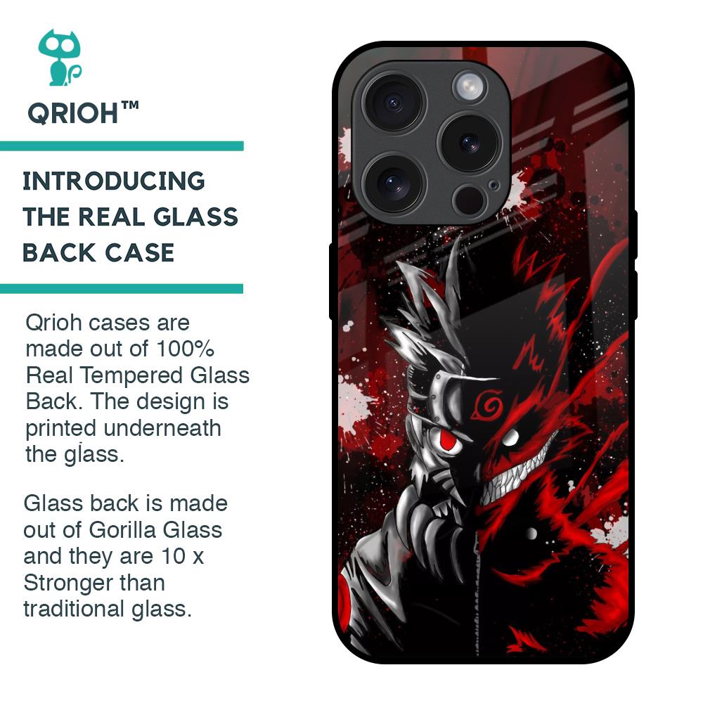 Dark Character Glass Case for iPhone 15 Pro