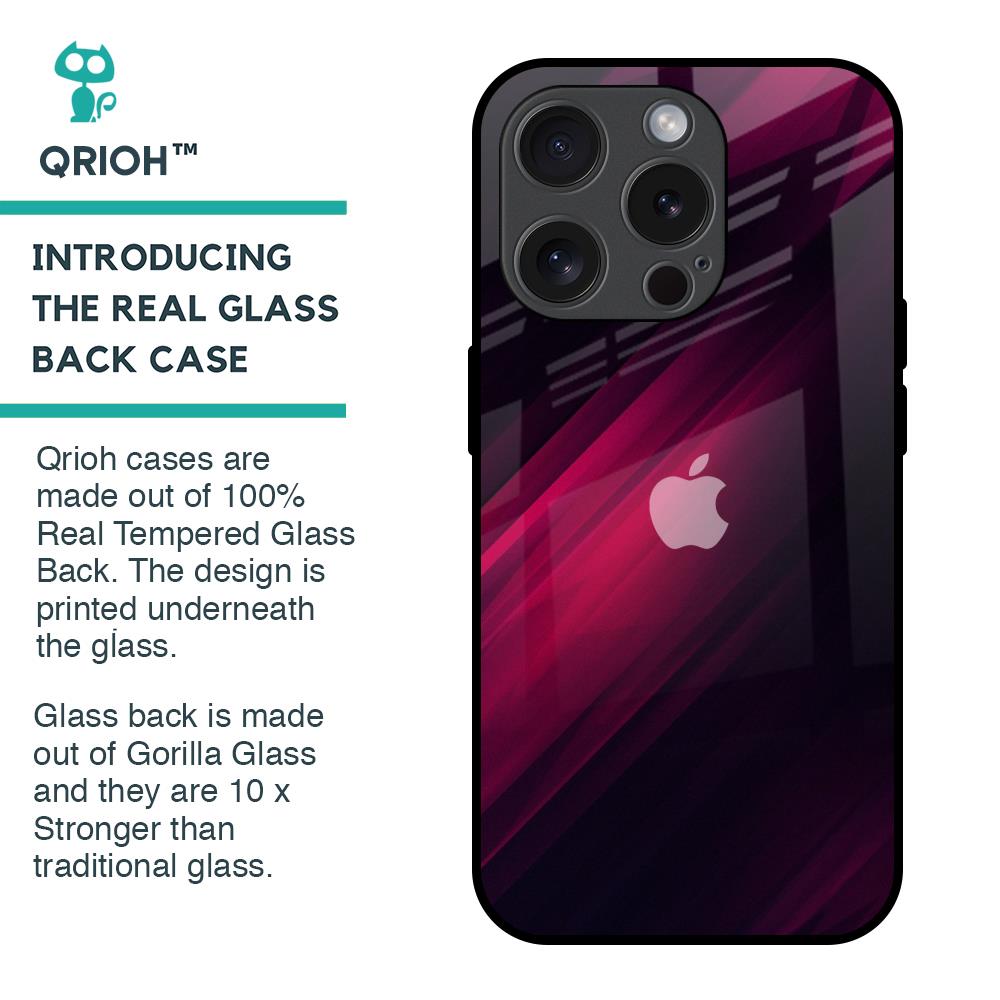 Razor Black Glass Case for iPhone 15 Pro