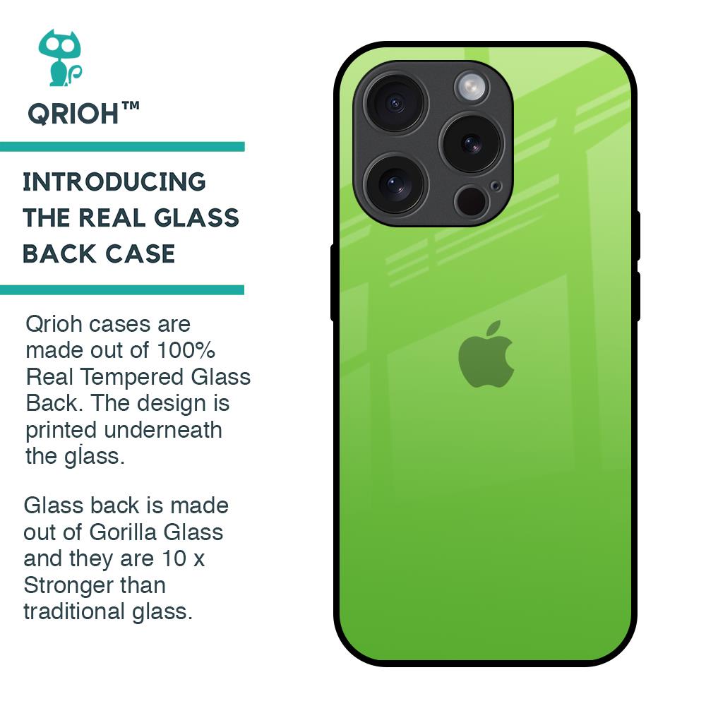 Paradise Green Glass Case For iPhone 15 Pro