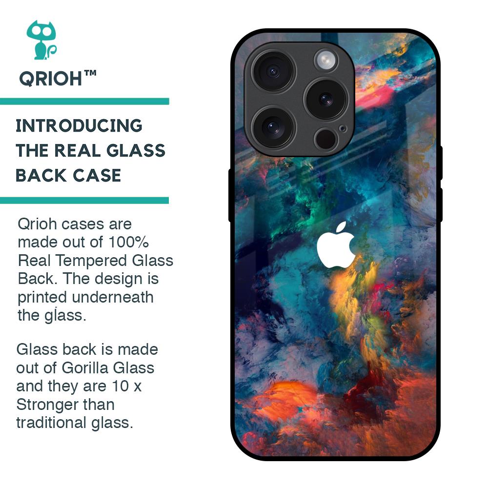 Colored Storm Glass Case for iPhone 15 Pro