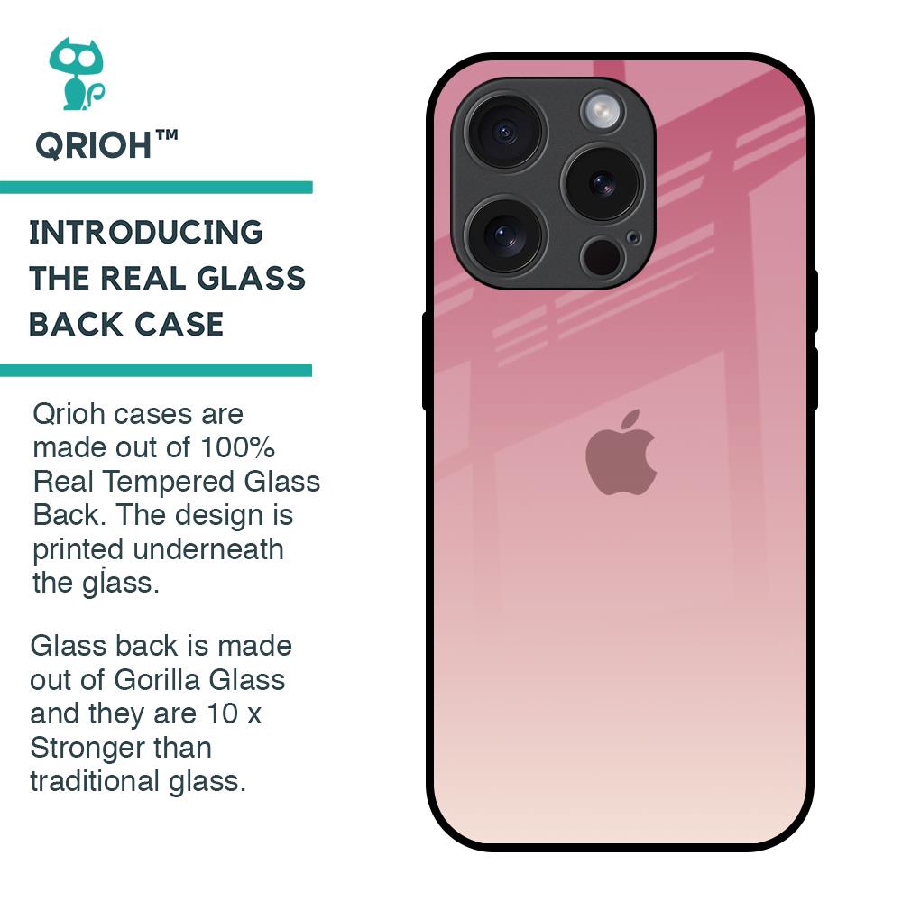 Blooming Pink Glass Case for iPhone 15 Pro