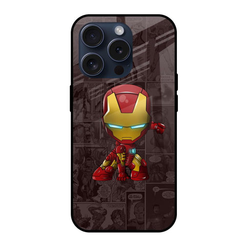 Angry Baby Super Hero iPhone 15 Pro Glass Back Cover Online