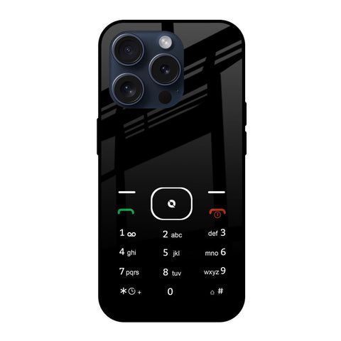 Classic Keypad Pattern iPhone 15 Pro Glass Back Cover Online
