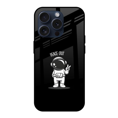 Peace Out Astro iPhone 15 Pro Glass Back Cover Online