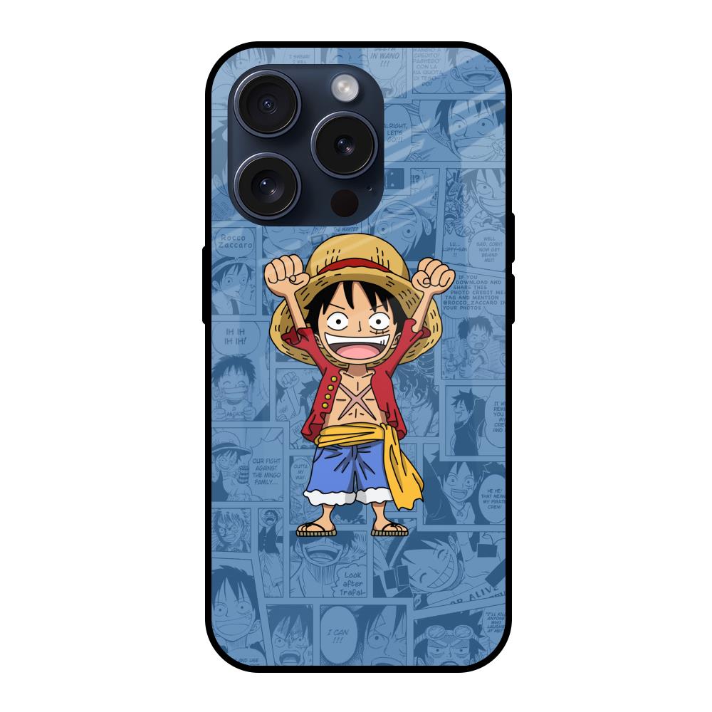 Chubby Anime iPhone 15 Pro Glass Back Cover Online