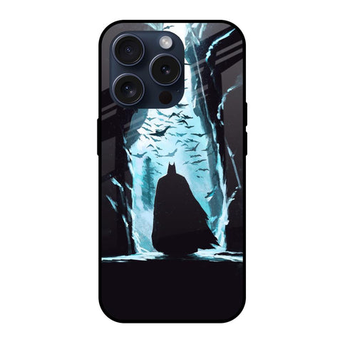 Dark Man In Cave iPhone 15 Pro Glass Back Cover Online