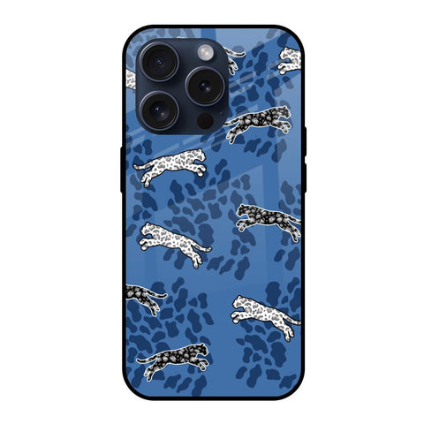 Blue Cheetah iPhone 15 Pro Glass Back Cover Online