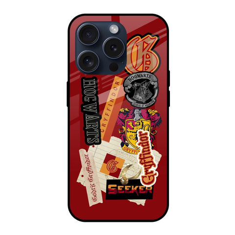 Gryffindor iPhone 15 Pro Glass Back Cover Online