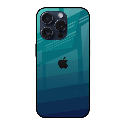 Green Triangle Pattern iPhone 15 Pro Glass Back Cover Online