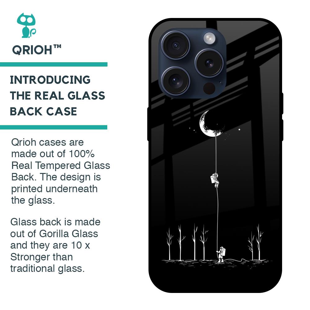 Catch the Moon Glass Case for iPhone 15 Pro