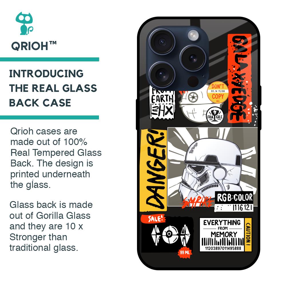 Galaxy Edge Glass Case for iPhone 15 Pro