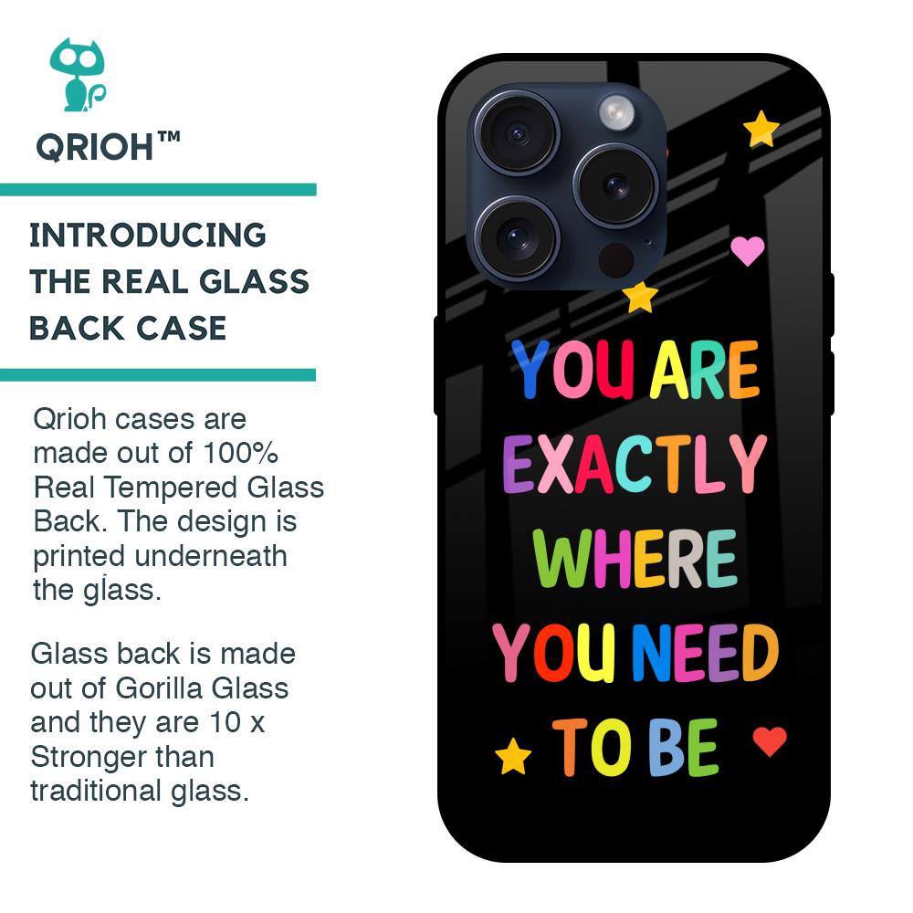 Magical Words Glass Case for iPhone 15 Pro