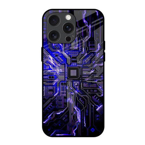 Techno Color Pattern iPhone 15 Pro Max Glass Back Cover Online