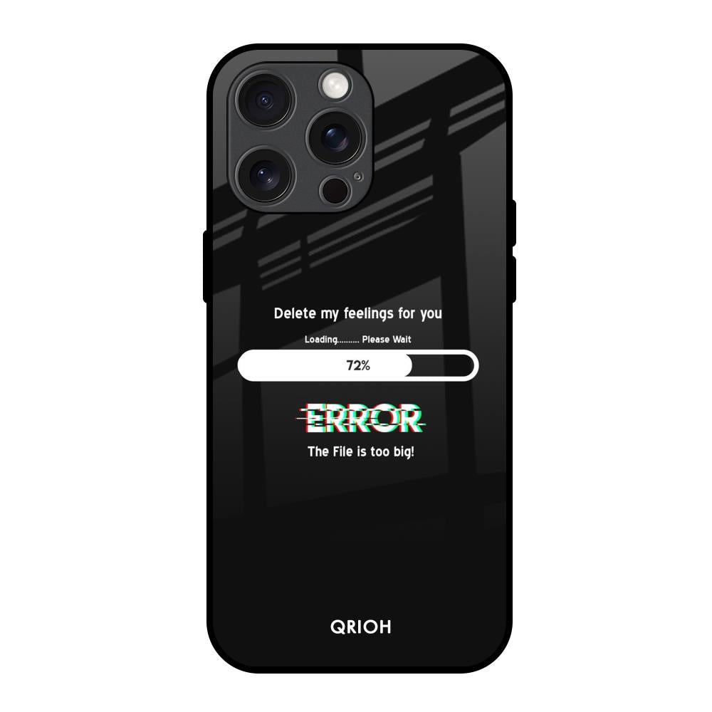 Error iPhone 15 Pro Max Glass Back Cover Online