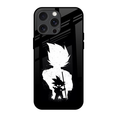 Monochrome Goku iPhone 15 Pro Max Glass Back Cover Online