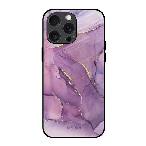 Purple Gold Marble iPhone 15 Pro Max Glass Back Cover Online