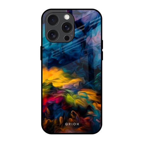 Multicolor Oil Painting iPhone 15 Pro Max Glass Back Cover Online