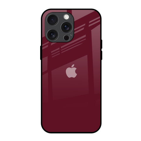 Classic Burgundy iPhone 15 Pro Max Glass Back Cover Online