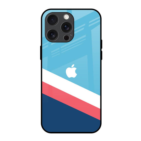 Pink & White Stripes iPhone 15 Pro Max Glass Back Cover Online