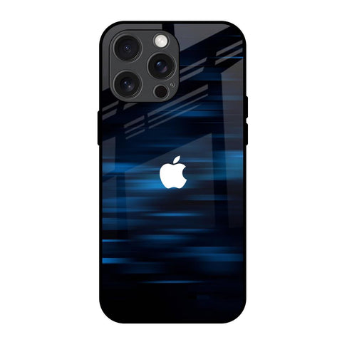 Blue Rough Abstract iPhone 15 Pro Max Glass Back Cover Online