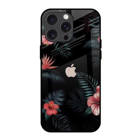 Tropical Art Flower iPhone 15 Pro Max Glass Back Cover Online