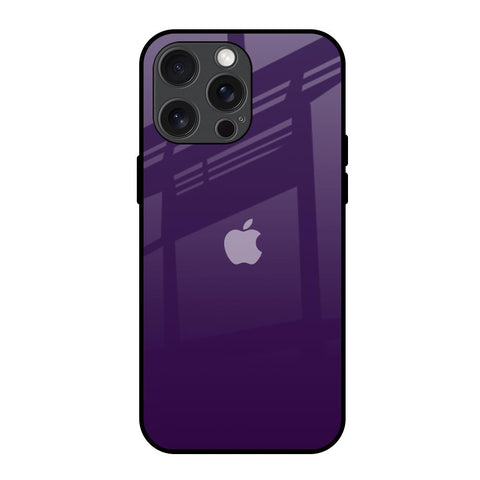 Dark Purple iPhone 15 Pro Max Glass Back Cover Online