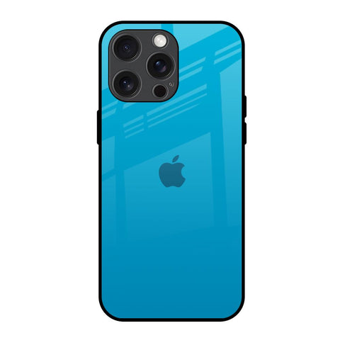 Blue Aqua iPhone 15 Pro Max Glass Back Cover Online
