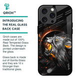 Aggressive Lion Glass Case for iPhone 15 Pro Max