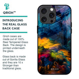 Multicolor Oil Painting Glass Case for iPhone 15 Pro Max