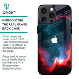 Brush Art Glass Case For iPhone 15 Pro Max