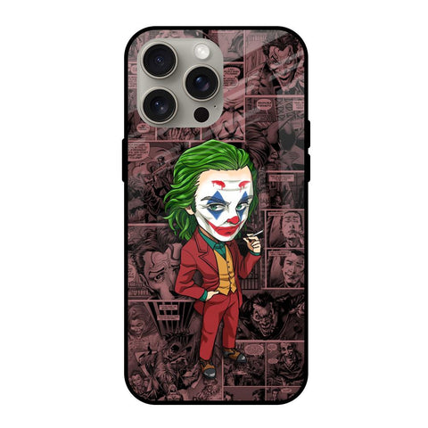 Joker Cartoon iPhone 15 Pro Max Glass Back Cover Online