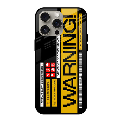 Aircraft Warning iPhone 15 Pro Max Glass Back Cover Online