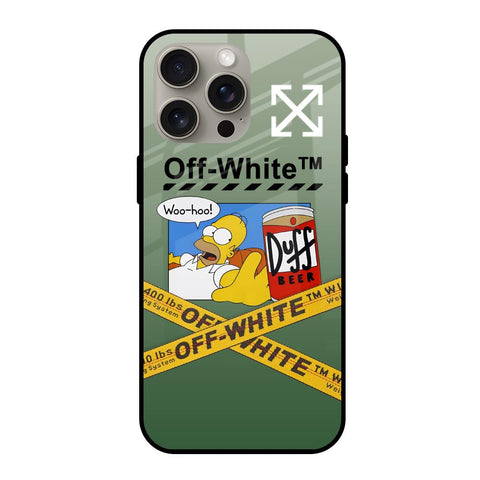 Duff Beer iPhone 15 Pro Max Glass Back Cover Online
