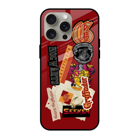 Gryffindor iPhone 15 Pro Max Glass Back Cover Online