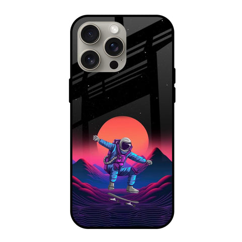 Retro Astronaut iPhone 15 Pro Max Glass Back Cover Online