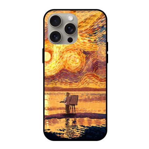 Sunset Vincent iPhone 15 Pro Max Glass Back Cover Online