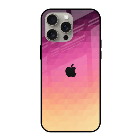 Geometric Pink Diamond iPhone 15 Pro Max Glass Back Cover Online