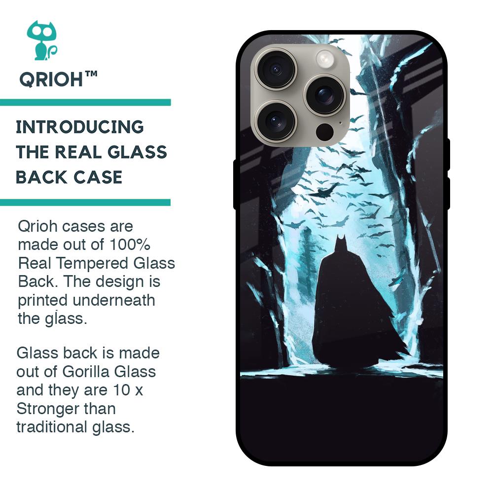 Dark Man In Cave Glass Case for iPhone 15 Pro Max