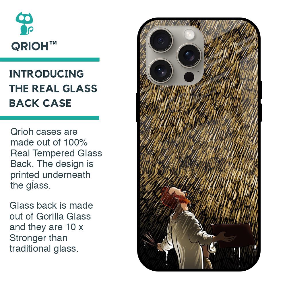 Rain Festival Glass Case for iPhone 15 Pro Max